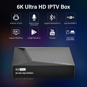 Xem trận đấu bóng đá miễn phí trực tuyến phim Android 10.0 we2usat K3 Pro 6K Độ phân giải Smart TV Media Box cho USA Canada - Product Image 6