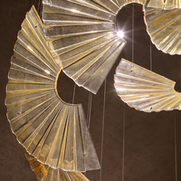 Luminaires suspendus économiques pour hôtel, villa, couloir, luminaires décoratifs LED sur mesure, lustres en acrylique