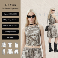 Ropa de Mujer, Primavera Verano, Estilo Urbano, Chicas Modernas, Informal para Exteriores, Ajustada, Sublimación, Camuflaje, Tops Deportivos