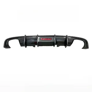 For B9 2017-2019 Cabral Style Sports Rear Bumper Lip Spoiler <b>Diffuser</b> with <b>LED</b>/Exhaust Tailpipe Body Kits Exterior - Product Image 5