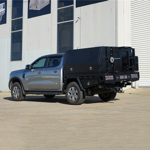 Cubierta <span class=keywords><strong>de</strong></span> Aluminio Resistente Personalizada <span class=keywords><strong>de</strong></span> Fábrica para Camioneta con <span class=keywords><strong>Caja</strong></span> <span class=keywords><strong>de</strong></span> <span class=keywords><strong>Herramientas</strong></span> y Baca para Cabina Doble - Product Image 1