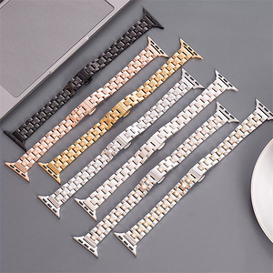 <span class=keywords><strong>Bracelet</strong></span> fin en acier inoxydable pour <span class=keywords><strong>Apple</strong></span> <span class=keywords><strong>Watch</strong></span>, <span class=keywords><strong>bracelet</strong></span> de remplacement réglable - Product Image 1