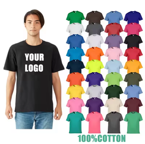T-shirt Casual in Puro Cotone 100% all'Ingrosso, Magliette Lavorate a Maglia con Logo Personalizzato Ricamato o Stampato, T-shirt Oversize per Uomo - Product Image 1
