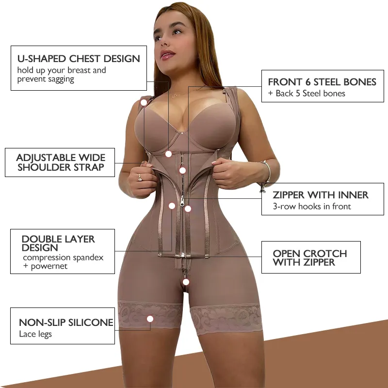 Étape 1 Post Chirurgie OP Operatoria Shorts Fajas Colombianas haute compression Shapewear vêtements Moldeadoras De Para Mujer