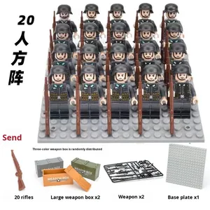 Mini Chiến Tranh Thế Giới II Vũ Khí Quân Đội Con Số Xây Dựng Khối Thiết Lập Đức Swat Lính Mỹ Liên Xô Mô Hình Giáo Dục Di Động Quân Đội - Product Image 6