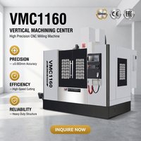 Machine de fraisage CNC verticale WOJIE à 3 axes avec guidage linéaire en fonte rigide VMC1160 pour le fraisage de grands cadres en aluminium moulé sous pression