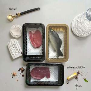 Almohadillas desechables absorbentes de agua para alimentos, de venta directa de fábrica, para uso en cocina, súper absorbentes, para carne, embalaje doméstico, impresión. - Product Image 1