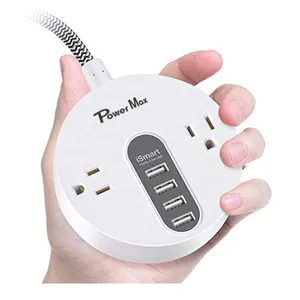 Tonghua 2-Outlet power strip with 4USB power strip surge protector extension cord plug socket extension socket