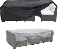 Housse imperméable pour meubles d'extérieur, combinaison de housse de canapé de terrasse, housse de canapé d'angle en forme de V