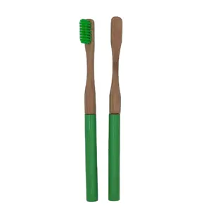 Escova de dentes de bambu natural feita de fábrica com cerdas de madeira para uso doméstico à venda no Reino Unido NZ EUA AUSTRÁLIA