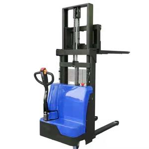 1,5 T 2T Mini apilador Apilador de palés eléctrico 3M 4M Apilador de elevación Máquina apiladora eléctrica para transporte de pasillo estrecho - Product Image 1