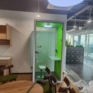 इनडोर फोन बूथ एकल केबिन प्रीफैब कार्यालय आधुनिक कार्यालय टेलीफोन बूथ साउंडप्रूफ - Product Image 6