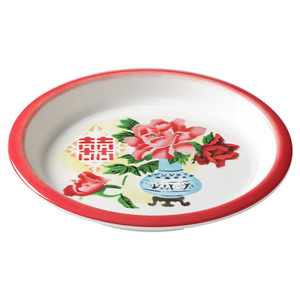 Xiangyuan <b>Melamine</b> <b>Plates</b> Round Deep Dish With Floral Pattern For Wedding Restaurant Use - Product Image 5