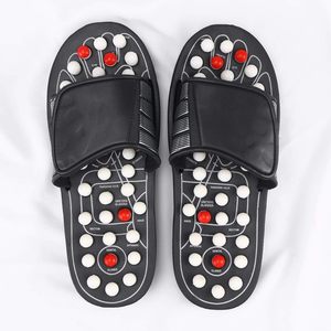 Sandales de réflexologie pour stimulation des points d'acupuncture, avec nœuds de massage des points d'acupuncture du pied, pression simulée par les doigts humains, pantoufles de massage des pieds - Product Image 3
