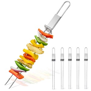 Bolsa plana de <span class=keywords><strong>acero</strong></span> inoxidable barbacoa pinchos <span class=keywords><strong>para</strong></span> barbacoa al aire libre Camping Picnic herramientas de cocina - Product Image 1