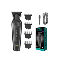Tondeuse à cheveux professionnelle sans fil VGR V-197 pour hommes, machine à couper les cheveux, tondeuse à barbe, rasoir