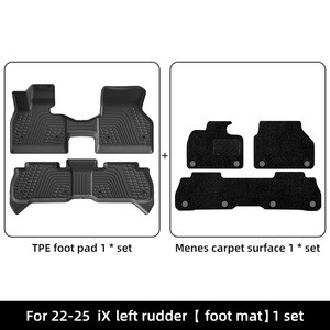 Alfombrillas de TPE Personalizadas para Auto, Resistentes al Agua y a la Suciedad, Juego Completo para el Interior del Vehículo <span class=keywords><strong>BMW</strong></span> <span class=keywords><strong>IX</strong></span>, <span class=keywords><strong>Precio</strong></span> de Fábrica - Product Image 2