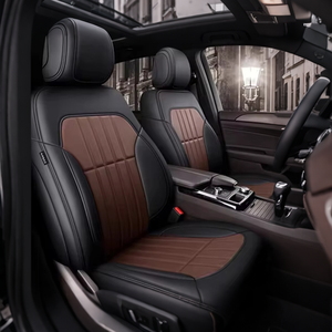 Coprisedili Auto in Pelle Universali Personalizzati OEM, Resistenti alle Macchie, Copertura Completa per Quattro Stagioni, per 5 Posti - Product Image 1