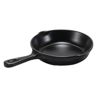 Assiette à dîner en mélamine durable et écologique personnalisée avec poignée noire A5 pour restaurant, maison, pâtisserie, brunch