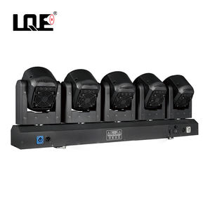 Lumière de scène à tête mobile LED 5x80W, faisceau de lavage, rotation infinie, panoramique et inclinaison, avec effet <span class=keywords><strong>d</strong></span>'anneau de pixels, contrôle Art-Net pour discothèque - Product Image 4