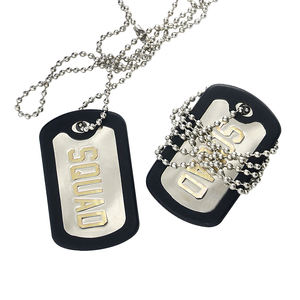 Diseño Único Barato Personalizado Metal Acero Inoxidable Estilo Fresco Colgante Colorido En Blanco Sublimación Etiqueta de Perro <span class=keywords><strong>Collar</strong></span> para Hombres - Product Image 3