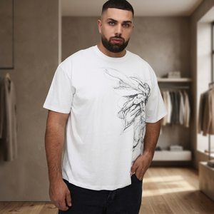 Men's <b>100</b>% Cotton/<b>Polyester</b> 200GSM Oversized Long T-Shirt Customized Premium Sewing Quality Blank Design Eco-Friendly High - Product Image 5