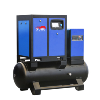 Compresor de Aire de Tornillo de Alta Presión de 15KW 20HP y 16 Bares, Sistema Integrado 4 en 1 con Tanque de 500L para Máquina de Corte por Láser de Fibra