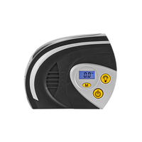 Gonfleur de pneus portable 12V avec manomètre numérique ABS, autonomie de 30 minutes, 5 LED haute luminosité, lumière d'urgence, gonflage rapide