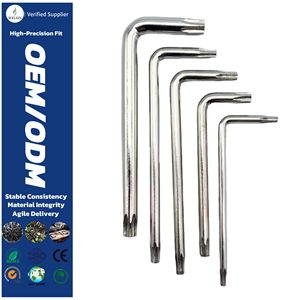 Jeu de clés Torx de sécurité, clé étoile anti-effraction, acier chromé Cr-V, en forme de L, bras long, outil professionnel de réparation automobile - Product Image 1