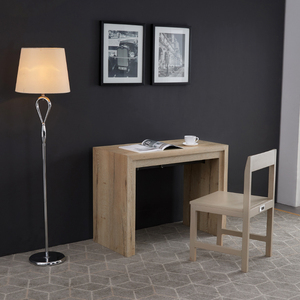 Tavolo Consolle Trasformabile in Rovere Bianco per Arredamento Casa, Tavolo da Pranzo Salvaspazio per Eventi - Product Image 3