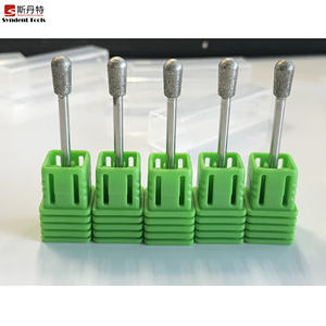 Punte per trapano diamantate per pedicure a forma di pera invertite fresa per podologia per lucidare la pelle morta - Product Image 4