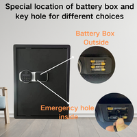Stahl Home Security Biometrischer Finger abdruck Safe Groß für Geld Wohnheim mit programmier barem Tastatur schloss