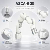 A2CA-605 Brazo Robótico Colaborativo de 6 Ejes, Ligero, de Aleación de Aluminio, Cobot, Caja de Engranajes, Rodamiento, Carga Útil Máxima de 8 kg, 653 mm