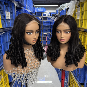 Perruque à Closure en Cheveux Humains, Bouclée Rose pour Femmes Noires, Perruque Cheveux Naturels Frisés Style Romance, Perruque Brute Ondulée - Product Image 5