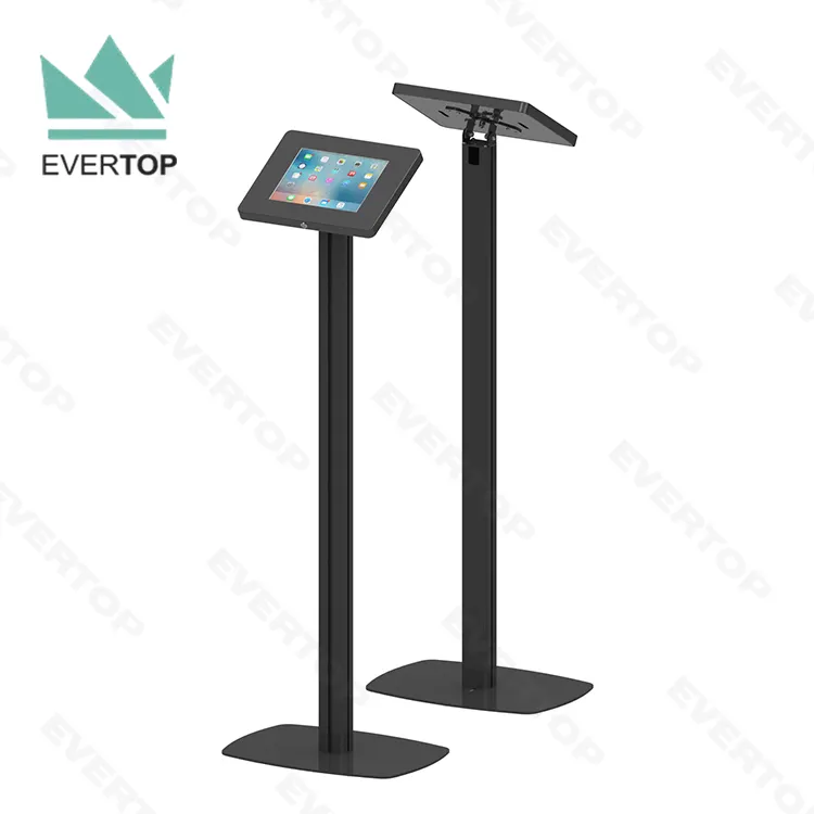 LSF05-C 7-15" VESA Floor for iPad Kiosk Display Stands Lockable 10" Anti Theft Secure Case Kiosk Stand Holder for Samsung Tablet