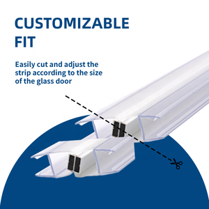 135 מעלות זכוכית אבן קצה דלת זכוכית מגנט טבעת דלת זכוכית מגנט חותם עמיד למים דלת טבעת חותם - Product Image 1