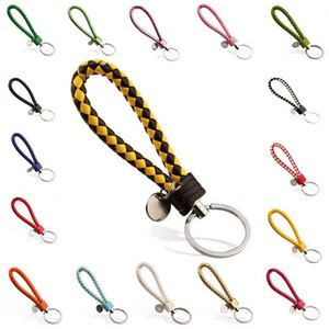 Llavero de cuero trenzado con gancho para hombres y mujeres, para motocicletas, scooters y coches, soporte para llaves. - Product Image 3