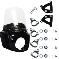 Carénage de phare avant de moto 15 ''pour Harley Softail FXBB Super Glide FXD Street Bob Low Rider Dyna