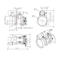 Module laser de mesure de distance JRT ETRC-40X 4000m pour drone, capteur 0.5mrad 1535nm, portée 5000m pour la construction