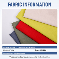 Tissu en maille polyester léger de style Dissan, couleur personnalisée, pour sweat-shirt et pantalon