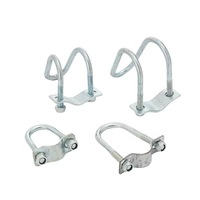 Collier de serrage robuste en acier en forme de double U et simple U avec boucle à boulon croisé pour une fixation sécurisée