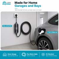 ZOPOISE ZA05 11KW IP66 Chargeur EV portable étanche de niveau 2 Type 2 Nouvelle application de charge WIFI pour station de recharge EV à domicile