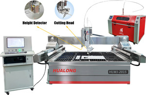 Hualong đá máy móc tốt nhất công nghiệp tự động thủy lực bằng tia nước mài mòn máy CNC máy bay phản lực nước cho đá cẩm thạch Granite thép - Product Image 4
