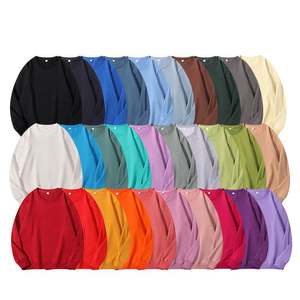 เสื้อสเวตเตอร์ผู้ชายแบบเรียบ ปี 2026 จากโรงงานโดยตรง ขายส่งจำนวนมาก พร้อมบริการสกรีนโลโก้แบบพิมพ์นูน 3 มิติ  เสื้อสเวตเตอร์ถักทรงโอเวอร์ไซส์สำหรับผู้ชาย - Product Image 1