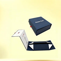 Boîte cadeau en papier avec couvercle magnétique pliable personnalisé et fenêtre transparente