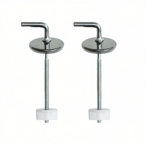 Kit de bisagras de repuesto S082K para asientos de inodoro, tornillo metálico con base de plástico - Product Image 3