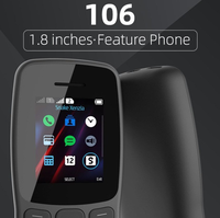 Téléphone portable basique double SIM GSM débloqué NK 106 105 en gros à prix réduit