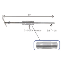 Extracteur de roulements à mâchoires en acier de qualité industrielle, 4 mini-écartements, garantie 1 an, outil de démontage de roulements de 2-1/2 lb, vente chaude