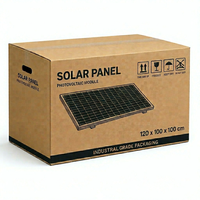 Boîte d'emballage de qualité industrielle imprimée en flexographie pour l'exportation de panneaux solaires