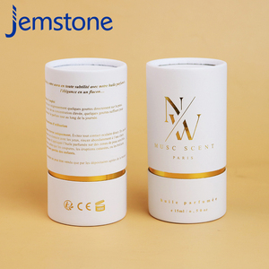 Tube en papier rond de luxe personnalisé avec mousse EVA pour flacon d'huile essentielle, parfum, cosmétique, emballage en tube en papier avec feuille d'or - Product Image 3